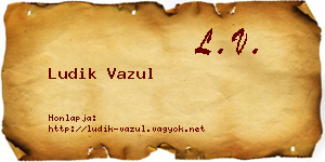 Ludik Vazul névjegykártya